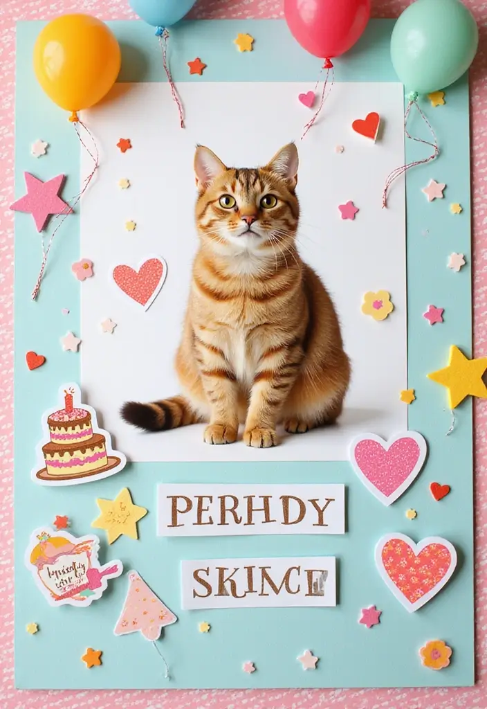 30 Cat Scrapbook Ideas for Every Proud Cat Parent - 7. Celebrating Milestones