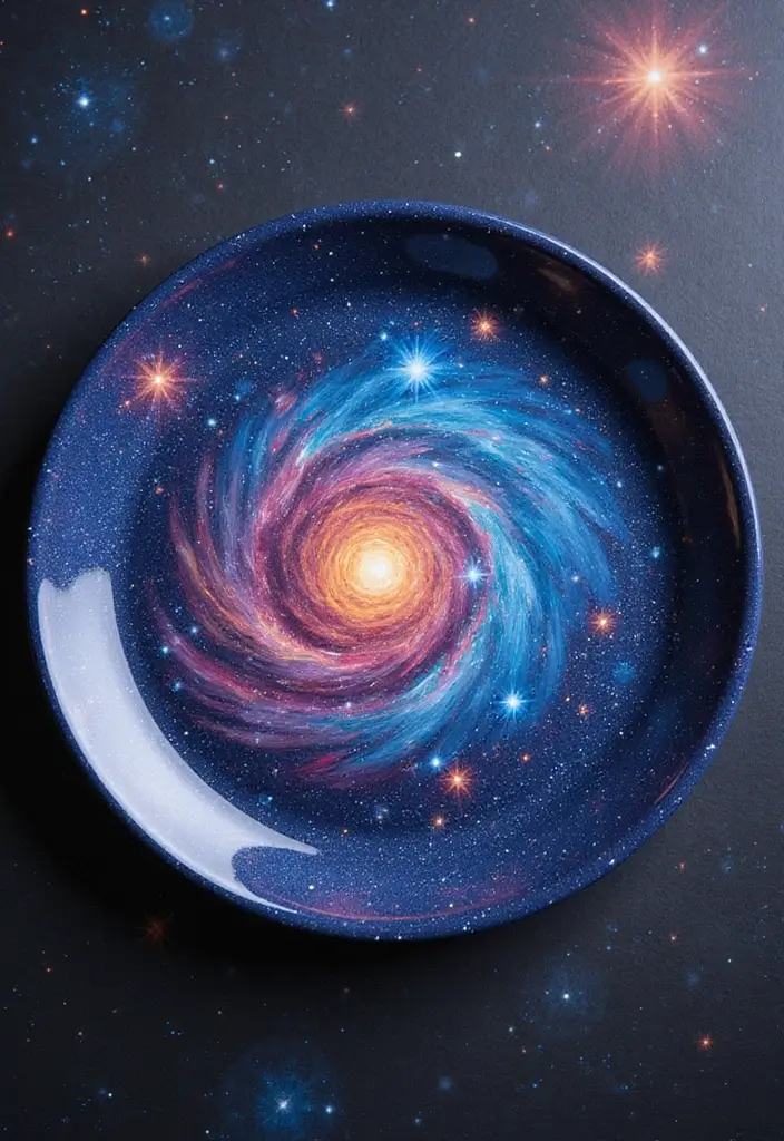 30 Charger Painting Ideas to Personalize Your Tech 22 30 Charger Painting Ideas to Personalize Your Tech - 6. Galaxy Vibes