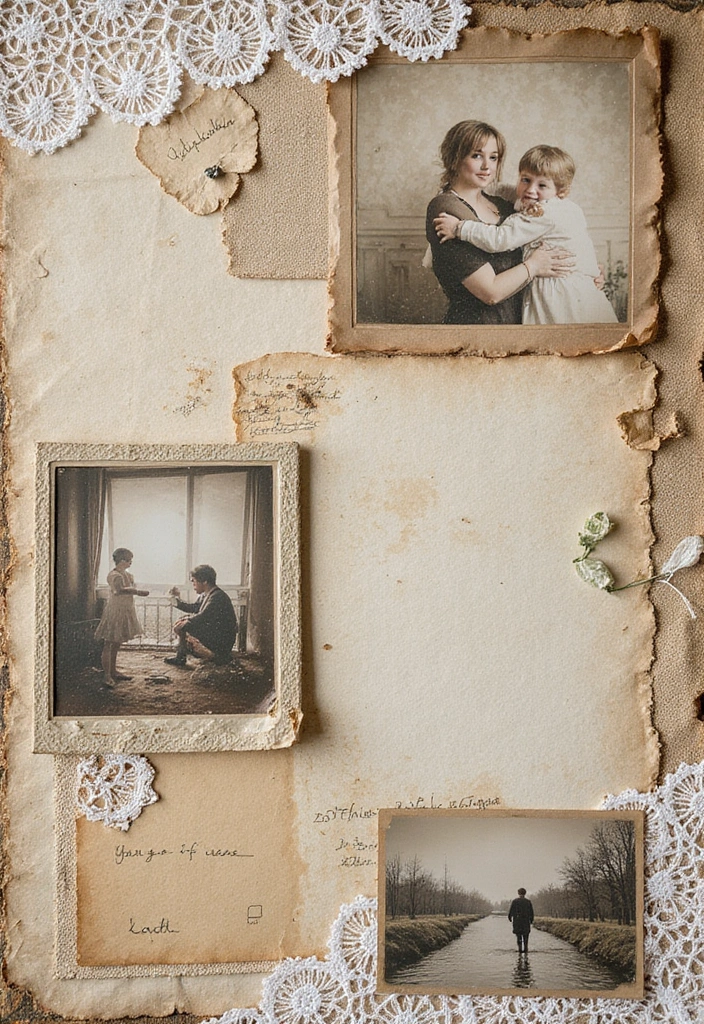 30 Cool Scrapbook Ideas That Are Trendy and Fun - 17. Textured Backgrounds