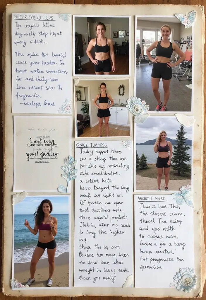 30 Cool Scrapbook Ideas That Are Trendy and Fun - 25. Health and Fitness Scrapbook