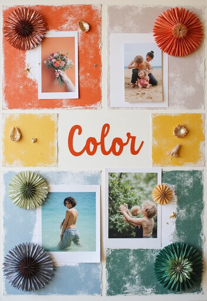 30 Cool Scrapbook Ideas That Are Trendy and Fun - 8. Color-Coded Scrapbook