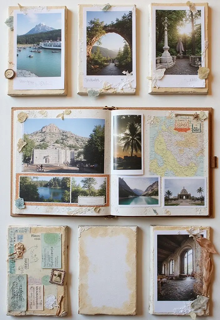 30 Creative Trip Scrapbook Ideas to Capture Every Adventure - 16. Travel-themed Mini Albums