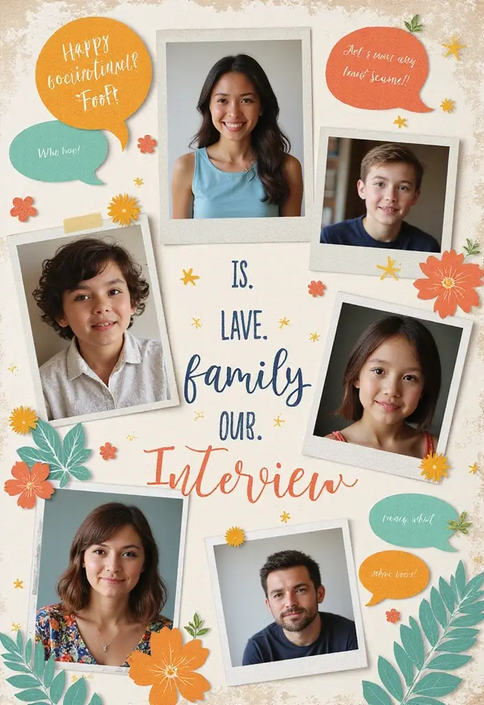 30 Creative Trip Scrapbook Ideas to Capture Every Adventure - 17. Family Interviews