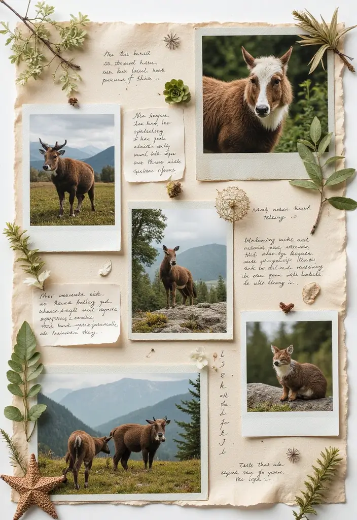 30 Creative Trip Scrapbook Ideas to Capture Every Adventure - 25. Highlight Local Wildlife
