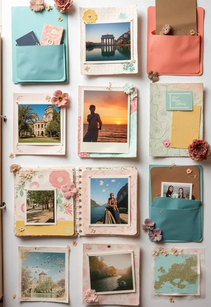 30 Creative Trip Scrapbook Ideas to Capture Every Adventure - 9. Interactive Scrapbook Pages