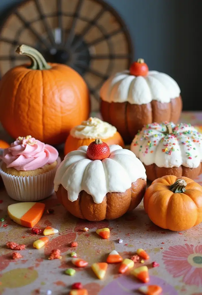 30 Cute Couple Pumpkin Painting Ideas for Fall Dates 133 30 Cute Couple Pumpkin Painting Ideas for Fall Dates - 29. Sweet Treats