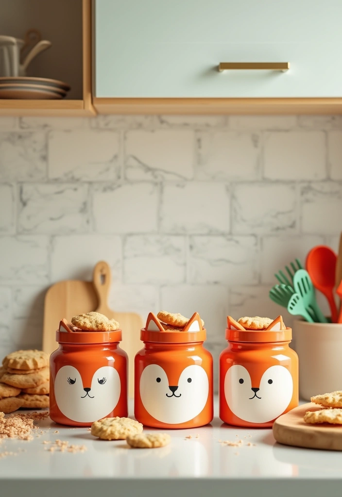 30 Cute Pottery Painting Ideas That’ll Melt Your Heart 68 30 Cute Pottery Painting Ideas That’ll Melt Your Heart - 12. Fantastic Fox Jars