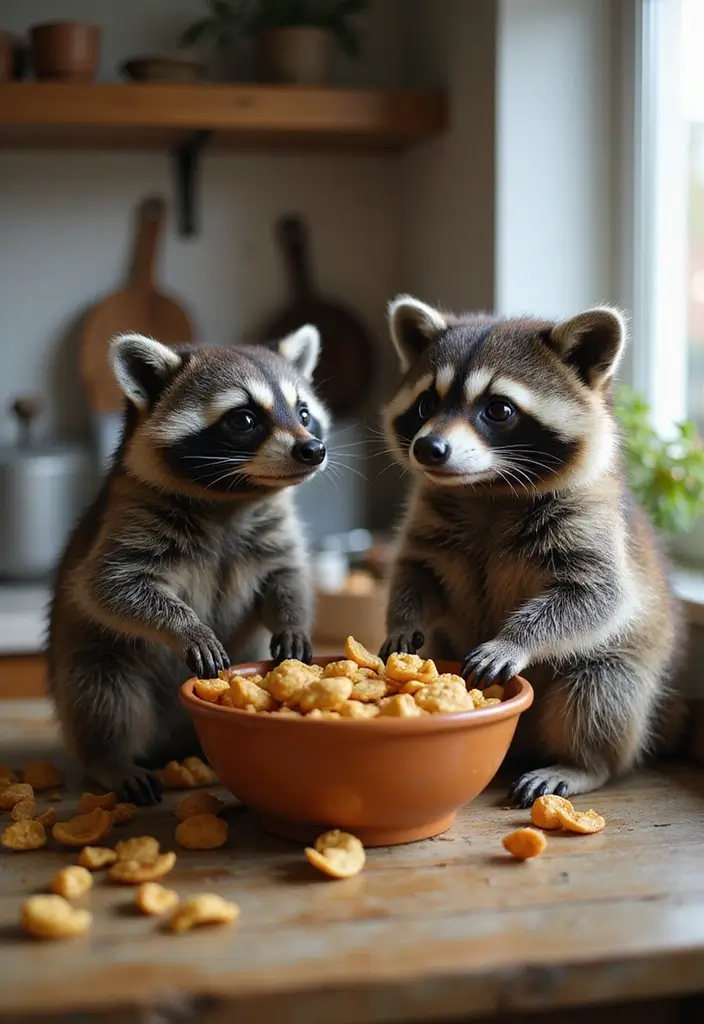 30 Cute Pottery Painting Ideas That’ll Melt Your Heart 107 30 Cute Pottery Painting Ideas That’ll Melt Your Heart - 21. Playful Raccoon Bowls