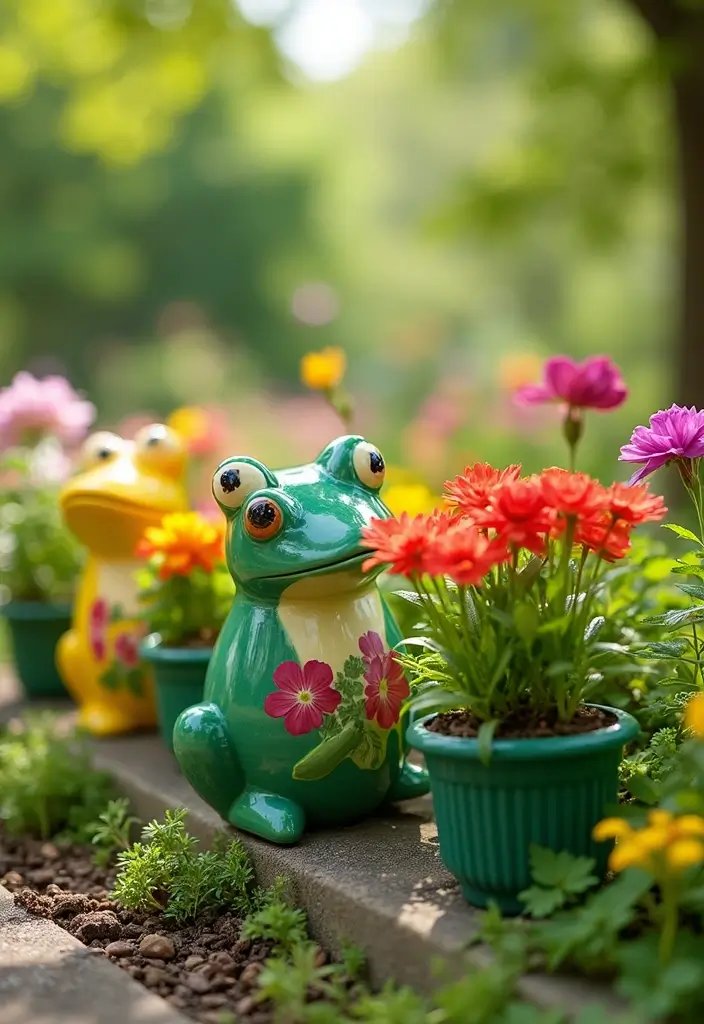 30 Cute Pottery Painting Ideas That’ll Melt Your Heart 115 30 Cute Pottery Painting Ideas That’ll Melt Your Heart - 23. Sweet Frog Planters