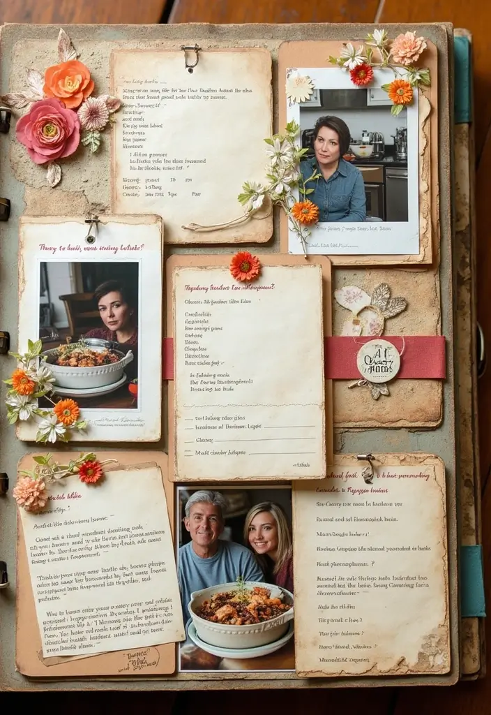 30 Cute Scrapbook Ideas for Your Boyfriend to Melt His Heart - 11. Recipe for Love