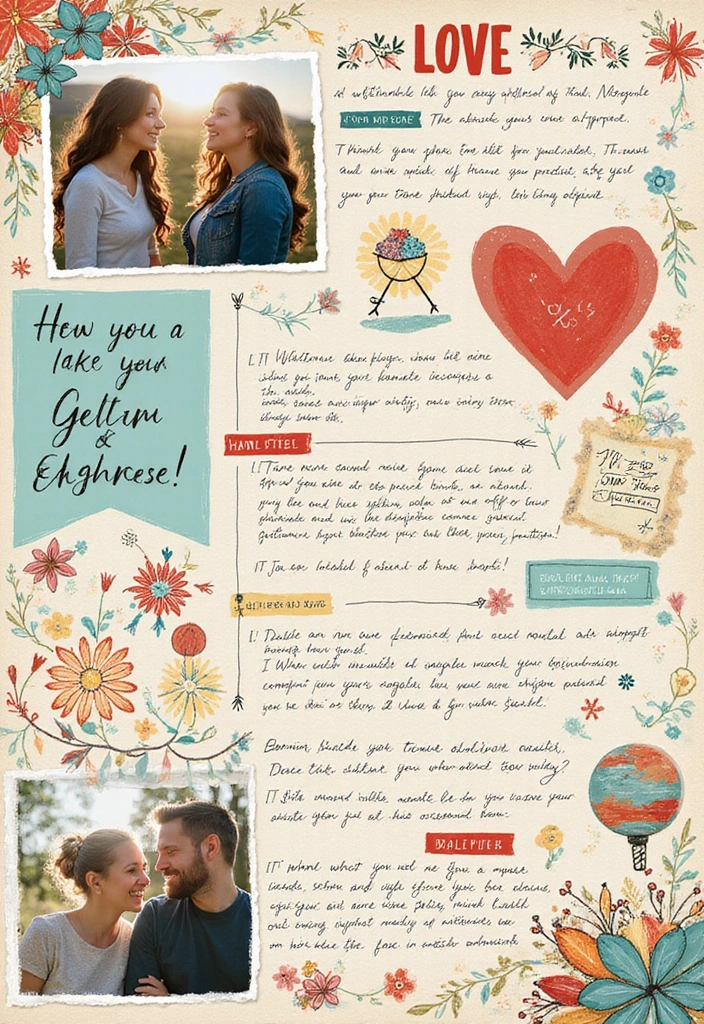 30 Cute Scrapbook Ideas for Your Boyfriend to Melt His Heart - 21. Fun Facts About Us