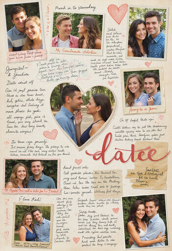30 Cute Scrapbook Ideas for Your Boyfriend to Melt His Heart - 22. Our Favorite Dates