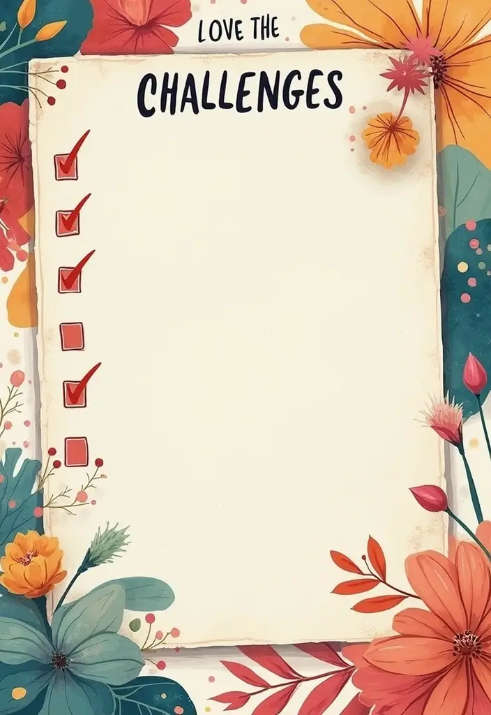 30 Cute Scrapbook Ideas for Your Boyfriend to Melt His Heart - 25. Love Challenges