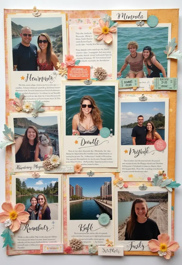 30 Cute Scrapbook Ideas for Your Boyfriend to Melt His Heart - 5. Monthly Memories