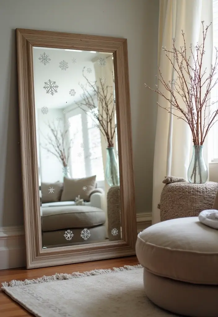 30 DIY Mirror Painting Ideas for a Chic Home Touch - 19. Seasonal Decor Changes
