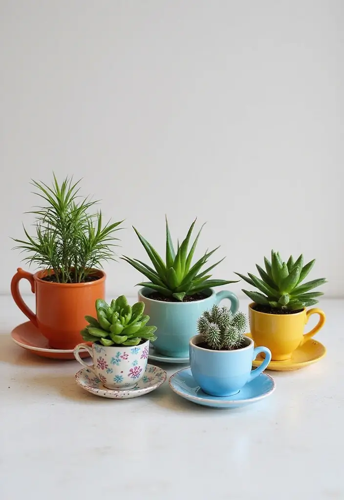 30 DIY Pot Painting Ideas to Brighten Your Space - 25. Unique Shapes and Designs