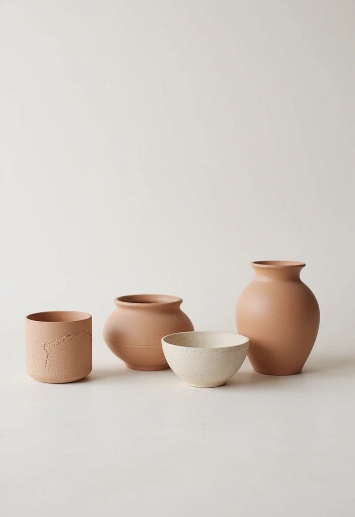 30 DIY Pot Painting Ideas to Brighten Your Space - 7. Minimalist Chic