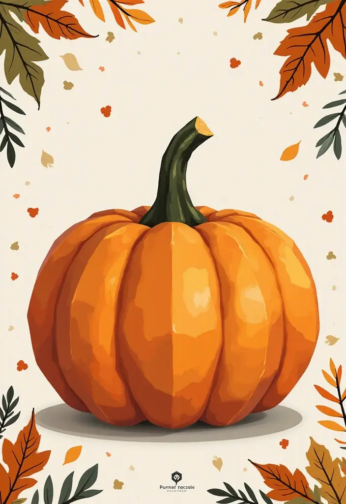 30 Fall Pumpkin Painting Ideas for Cozy Autumn Vibes - 28. Abstract Geometric Pumpkins