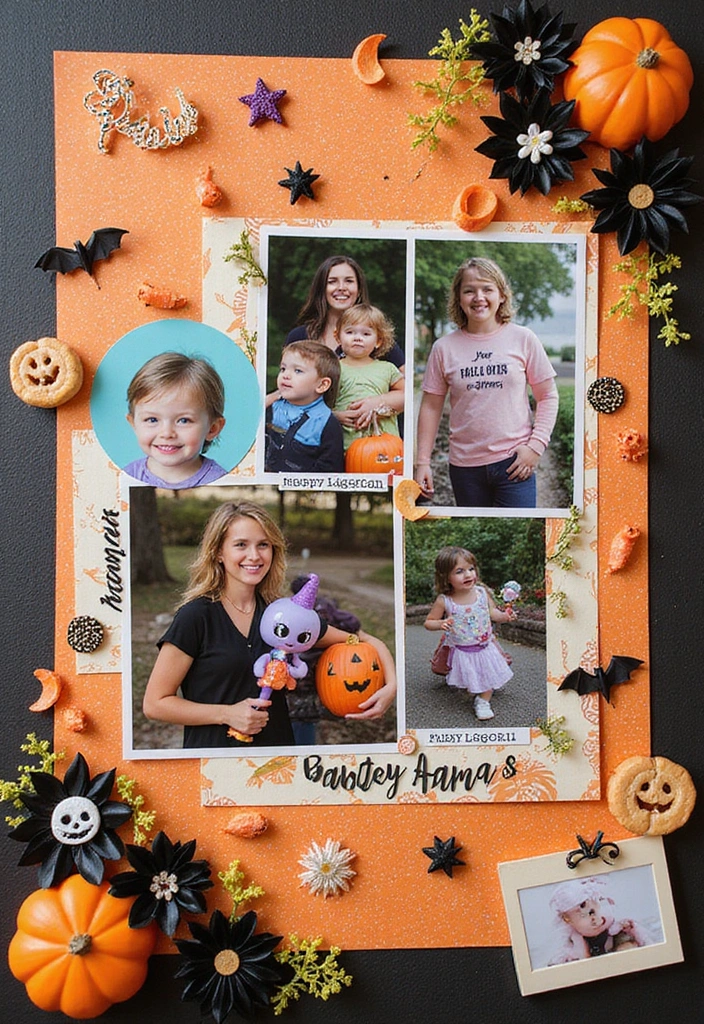 30 Fall Scrapbook Ideas Full of Cozy Autumn Vibes - 15. Halloween Fun