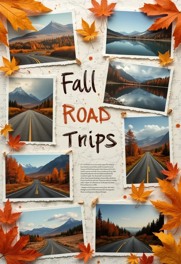 30 Fall Scrapbook Ideas Full of Cozy Autumn Vibes - 16. Autumn Road Trips