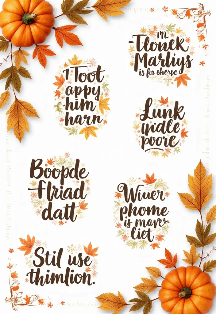 30 Fall Scrapbook Ideas Full of Cozy Autumn Vibes - 17. Seasonal Quotes