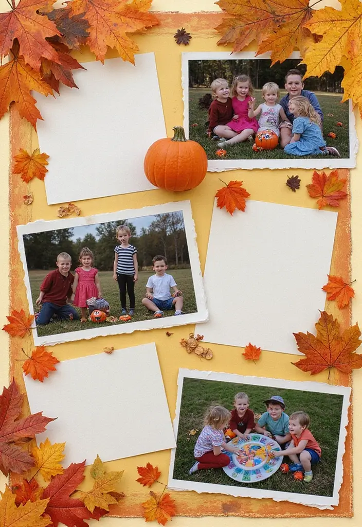 30 Fall Scrapbook Ideas Full of Cozy Autumn Vibes - 23. Fall Games and Activities