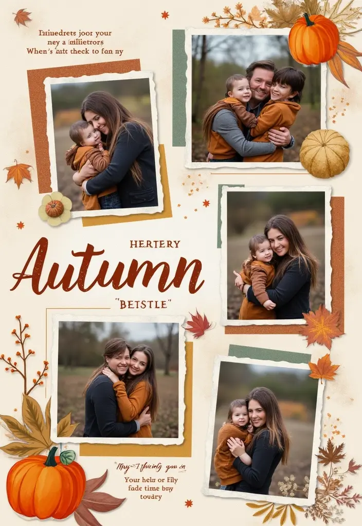 30 Fall Scrapbook Ideas Full of Cozy Autumn Vibes - 5. Family Traditions Layout