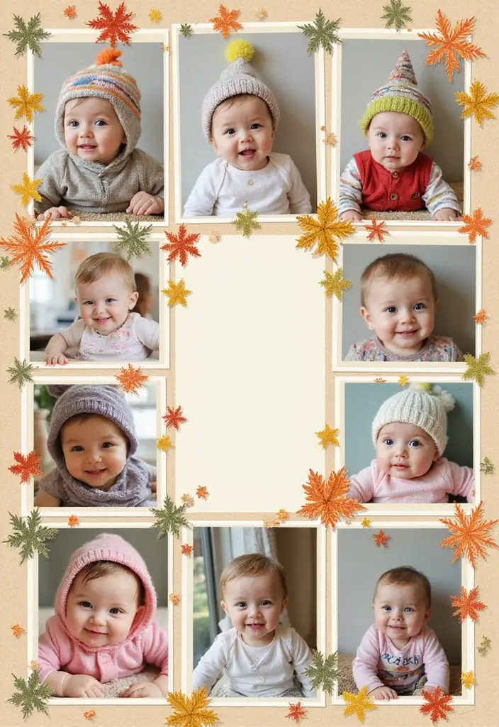 30 First Birthday Scrapbook Ideas for Your Baby’s Big Day - 21. Seasonal Celebrations Page