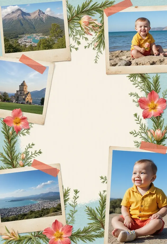 30 First Birthday Scrapbook Ideas for Your Baby’s Big Day - 22. Baby's Favorite Places