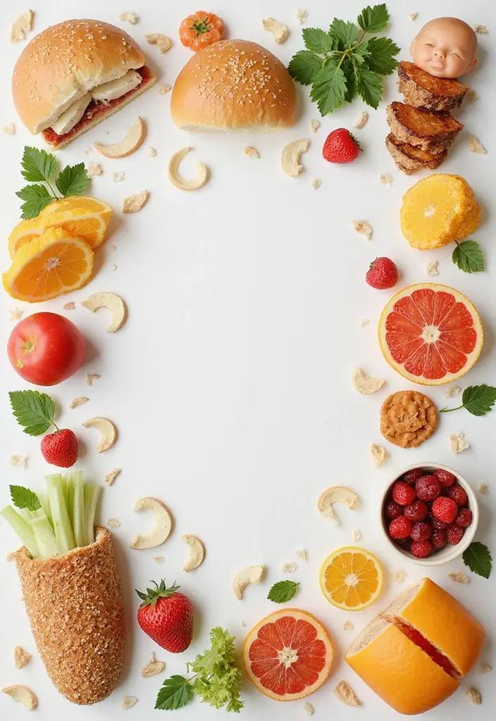 30 First Birthday Scrapbook Ideas for Your Baby’s Big Day - 9. Baby's Favorite Foods