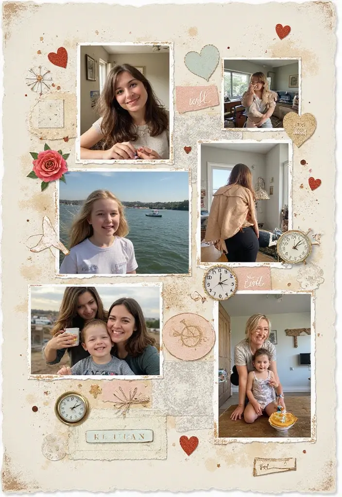 30 First Page Scrapbook Ideas to Make a Stunning Start - 16. A Day in the Life: Everyday Moments