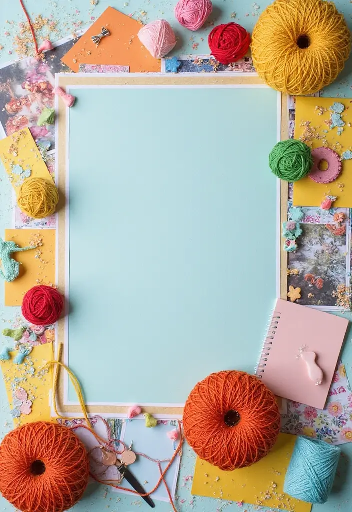 30 First Page Scrapbook Ideas to Make a Stunning Start - 20. DIY Projects: A Crafty Journey