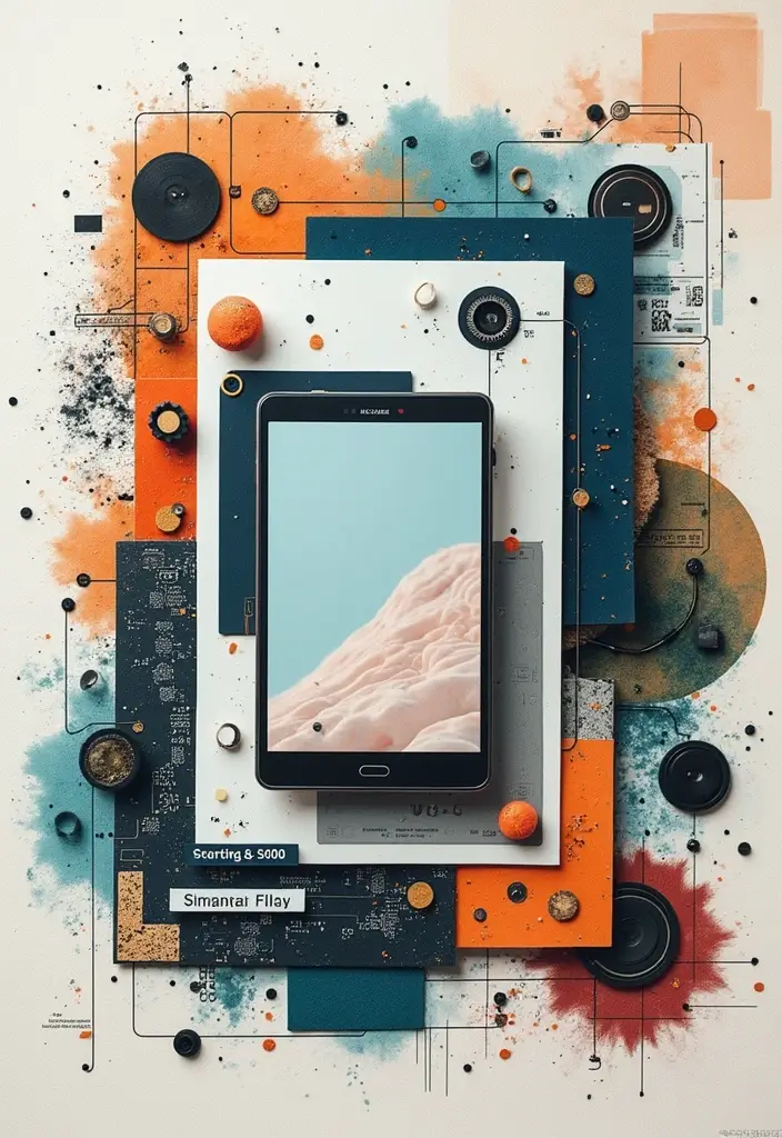 30 First Page Scrapbook Ideas to Make a Stunning Start - 25. Tech Savvy: Celebrating Innovation