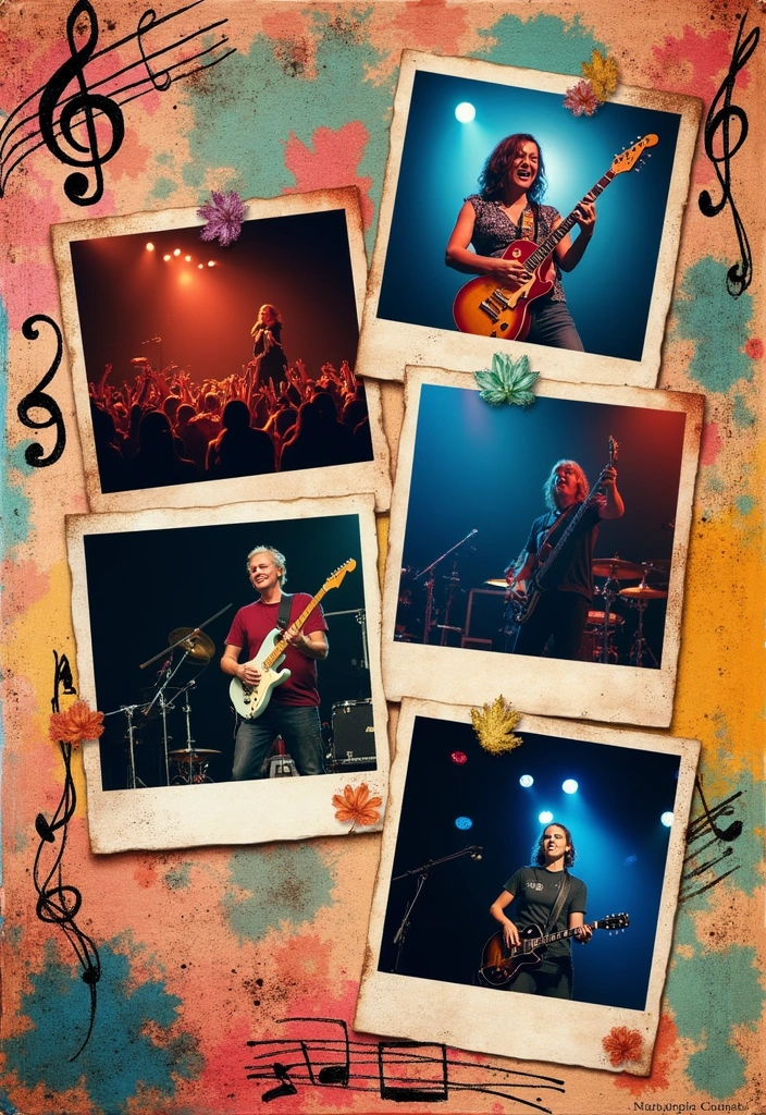 30 First Page Scrapbook Ideas to Make a Stunning Start - 26. Music Moments: A Symphony of Memories