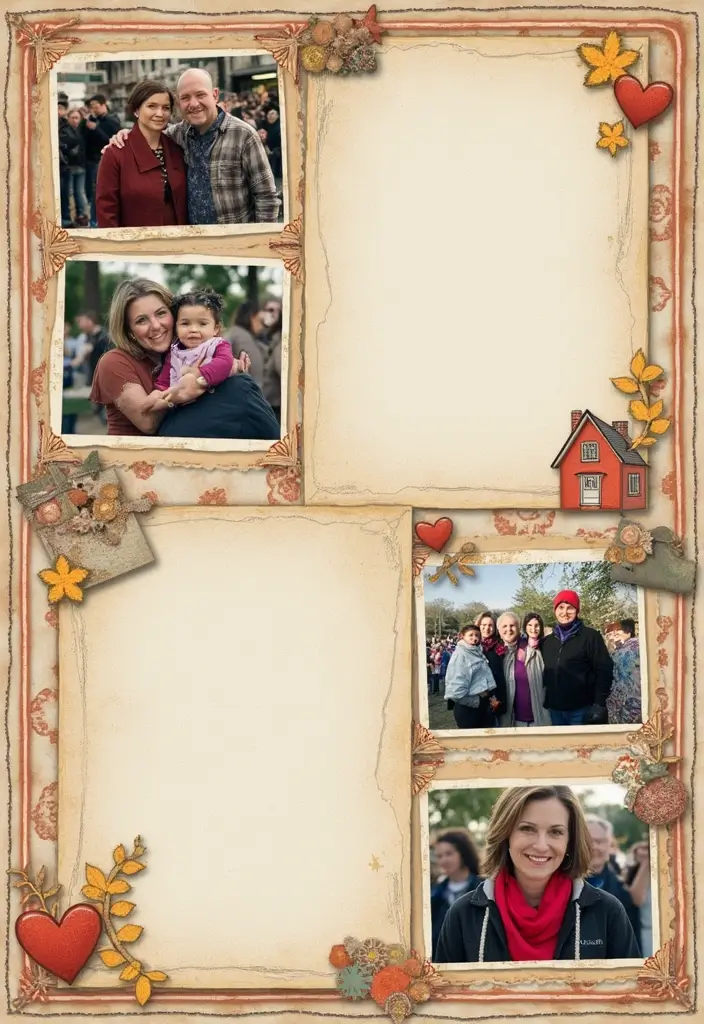 30 First Page Scrapbook Ideas to Make a Stunning Start - 28. Community Love: Cherishing Connections