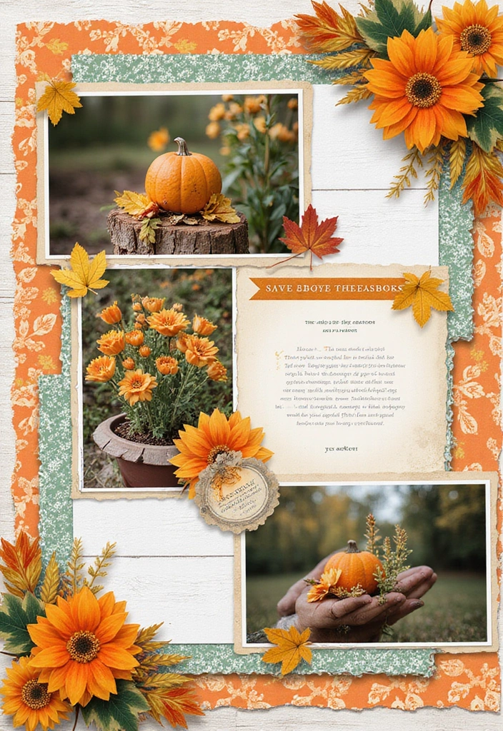 30 First Page Scrapbook Ideas to Make a Stunning Start - 5. Seasonal Celebrations: A Festive Touch