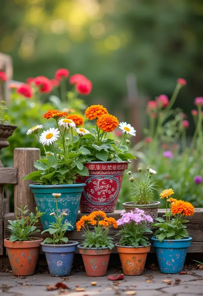 30 Flower Pot Painting Ideas to Add Color to Your Garden 157 30 Flower Pot Painting Ideas to Add Color to Your Garden - Conclusion