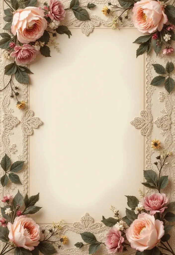 30 Flower Scrapbook Ideas That Bloom with Creativity - 11. Vintage Floral Designs