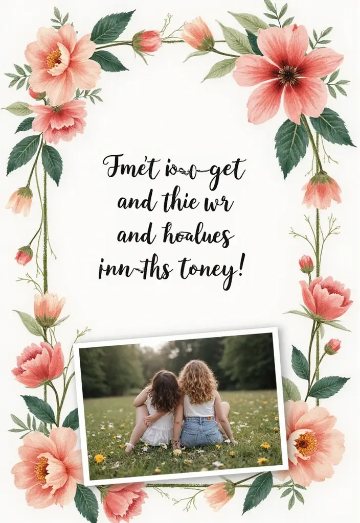 30 Flower Scrapbook Ideas That Bloom with Creativity - 13. Floral Quotes