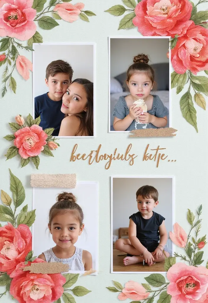 30 Flower Scrapbook Ideas That Bloom with Creativity - 27. Floral-themed Gift Wrap