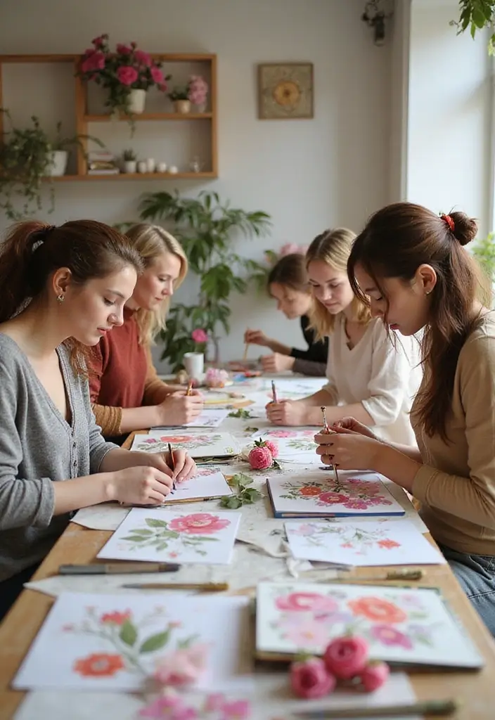 30 Flower Scrapbook Ideas That Bloom with Creativity - 29. Floral Scrapbooking Workshops