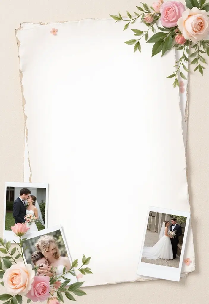 30 Flower Scrapbook Ideas That Bloom with Creativity - 3. Floral Photo Corners