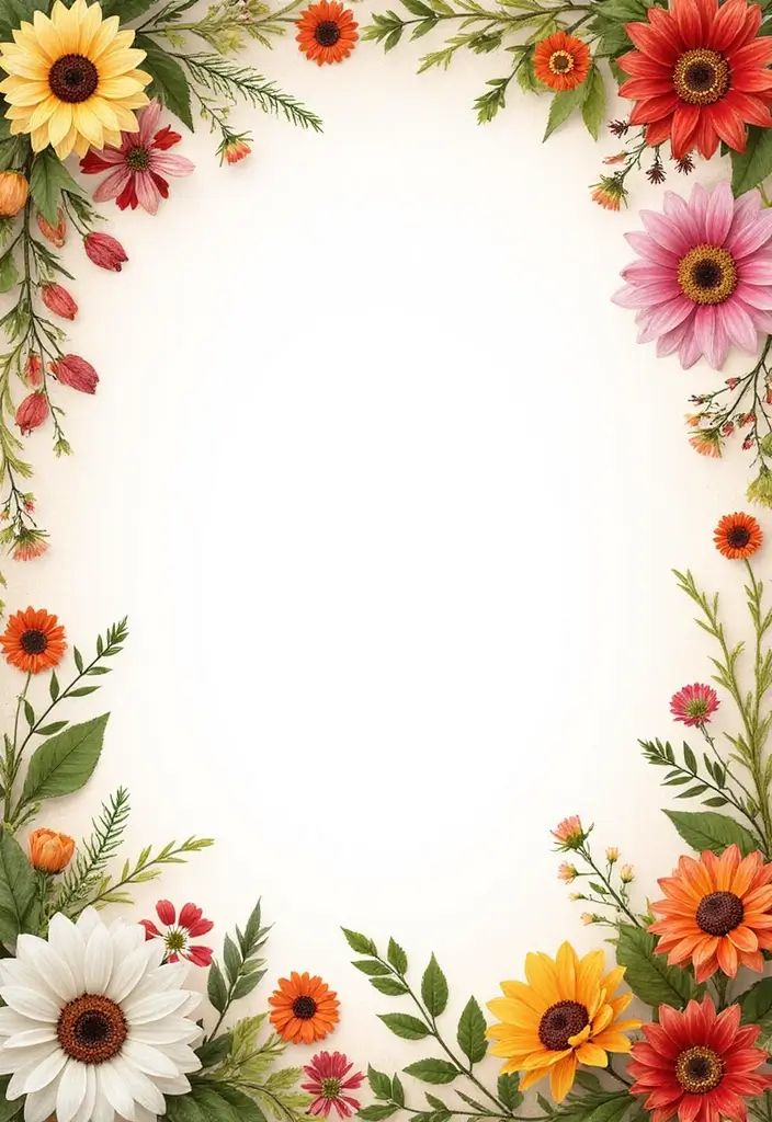 30 Flower Scrapbook Ideas That Bloom with Creativity - 5. Seasonal Flower Themes