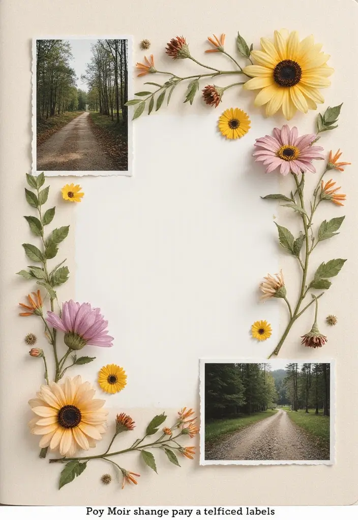 30 Flower Scrapbook Ideas That Bloom with Creativity - 6. Pressed Flower Pages