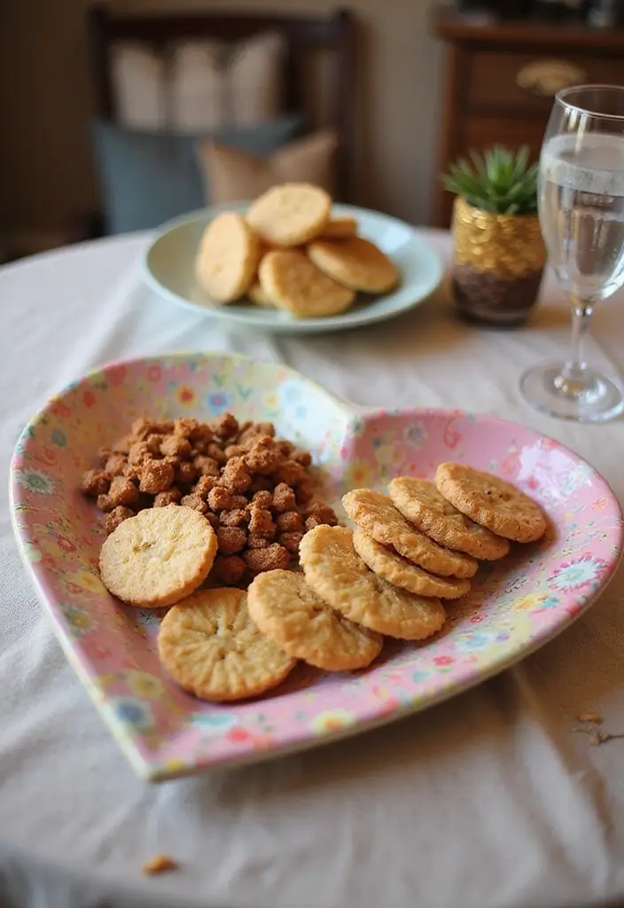 30 Heart Pottery Painting Ideas Perfect for Gifts - 13. Heart Shaped Serving Trays