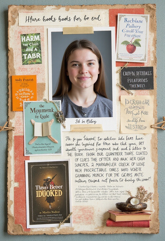 30 High School Freshman Scrapbook Ideas for Your First Year - 14. Books That Inspired You