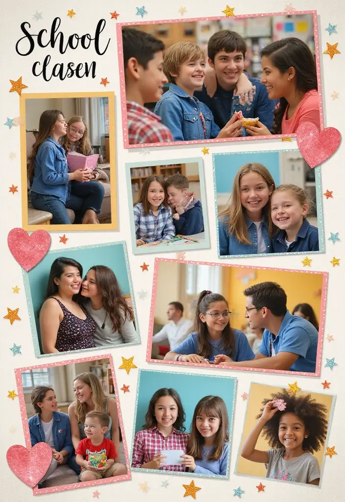 30 High School Freshman Scrapbook Ideas for Your First Year - 2. Friendship Page