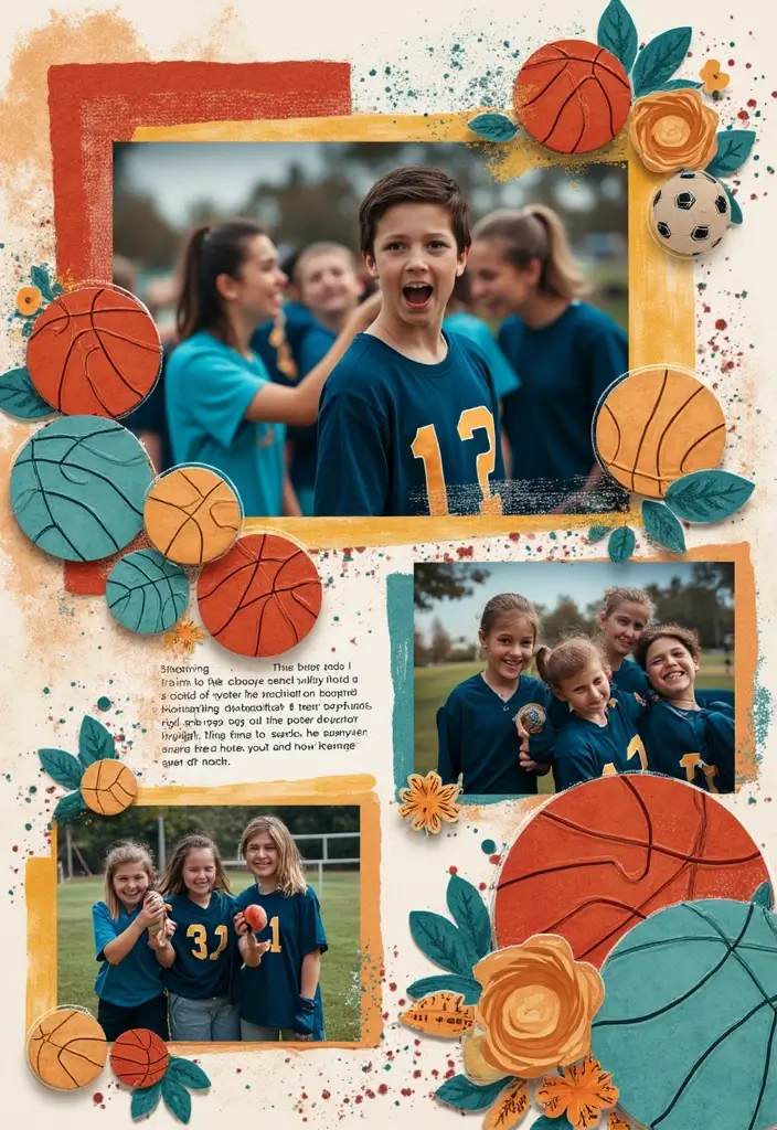 30 High School Freshman Scrapbook Ideas for Your First Year - 3. Sports Teams & Activities