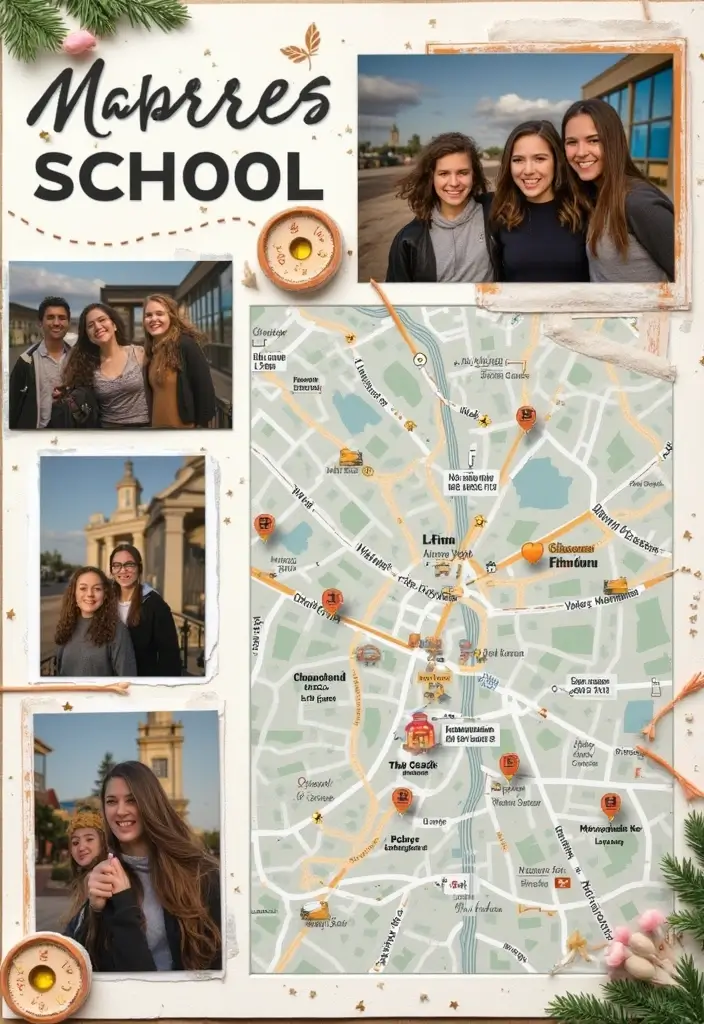 30 High School Freshman Scrapbook Ideas for Your First Year - 9. Favorite Places at School