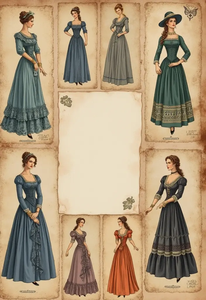30 History Scrapbook Ideas for Students and Memory Keepers - 11. Historical Fashion Page